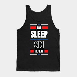 Eat Sleep Ski Repeat Tank Top